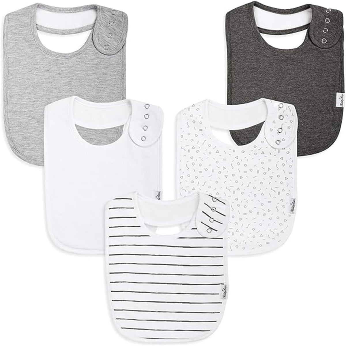 Organic Cotton Baby Bibs – Soft Teething & Drool Bib for Newborns & Toddlers – Hypoallergenic