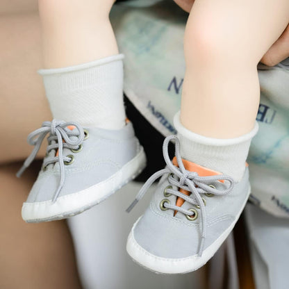 Morbido Infant Baby Boys Girls Canvas Sneaker Toddler Slip On Anti Skid Newborn First Walkers Candy