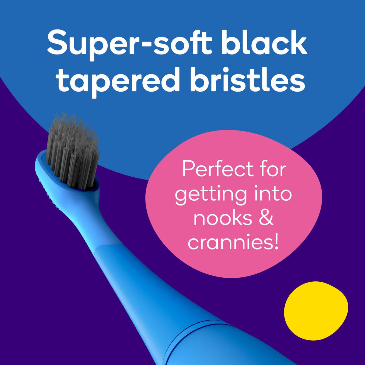 Burst Kids & Toddlers Electric Toothbrush (Purple) | Soft Bristles | Two Minute Timer |