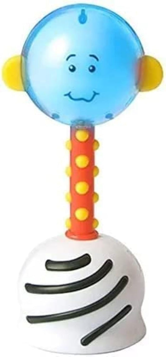 NogginStik Light-up Developmental Rattle - Color Changing, Textured for Grasping, Mirror & Rattle