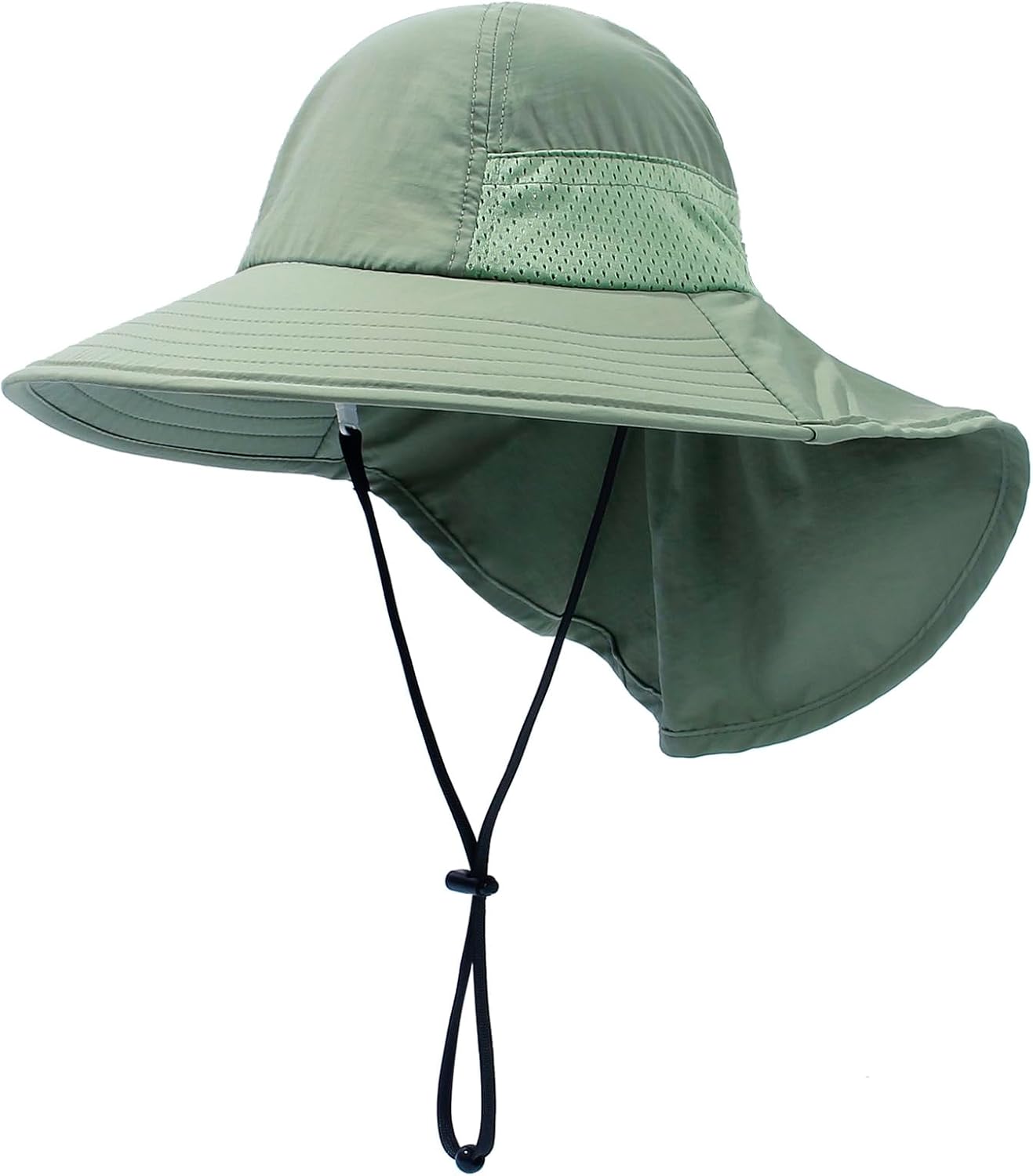 CHUNG Baby Sun Protection Hat Summer Toddler Adjustable UPF 50+ Wide Brim Neck Flap Beach Caps Boys