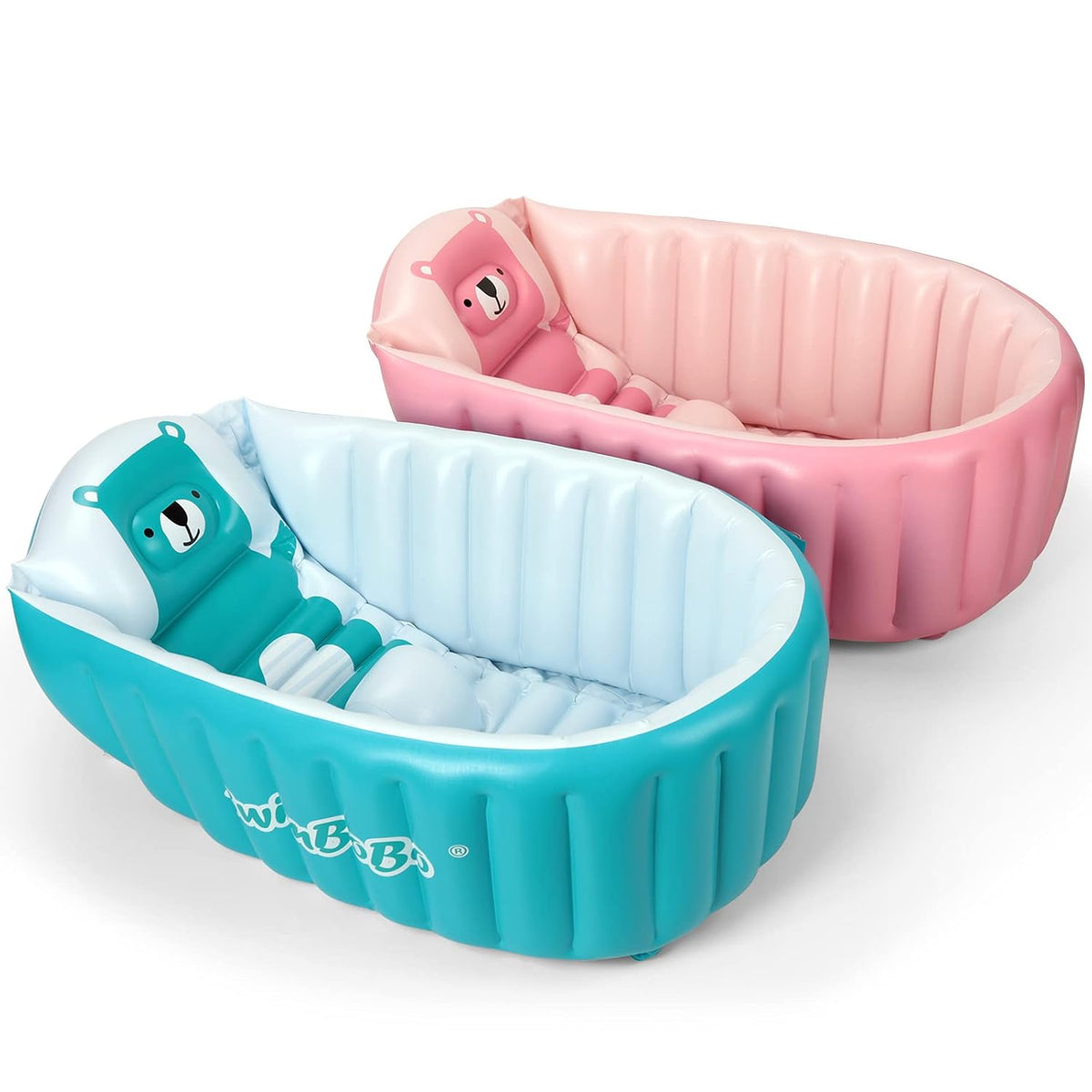 Inflatable Baby Bath Tub Portable Foldable Travel Mini Swimming Pool Helps Infants to Toddler Tub