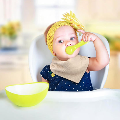 Accmor 10 Pack Muslin Baby Bibs 100% Cotton Bandana Drool Bibs for Baby Girls BoysTeething and