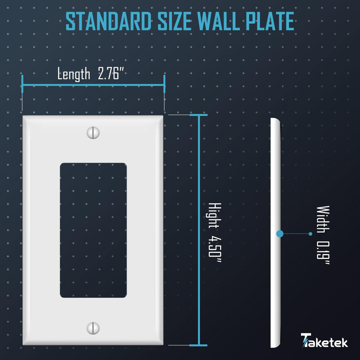 Decorator Wall Plates, Paddle Light Switch Covers, Wall Plates for Rocker Light Switches or