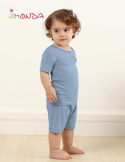 Jimonda Baby Boys Girls Pajama Sets Toddler Sleepwear Cool Jammies 2pcs Viscose from Bamboo PJs