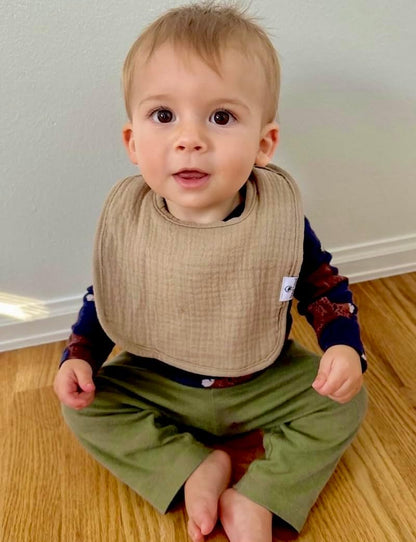 DiaperSquad's Baby Bibs for Drooling and Teething, Bibs for Boys, Baby Girl - Solid Cotton Baby
