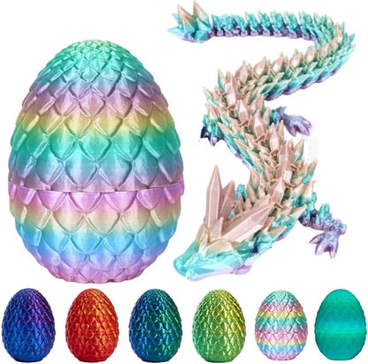 3D Printed Dragon Fidget Toys Dragon Egg 12inch Flexible Dragon Toy 3D Printed Dragon Egg with