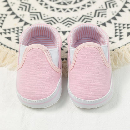 Morbido Infant Baby Boys Girls Canvas Sneaker Toddler Slip On Anti Skid Newborn First Walkers Candy