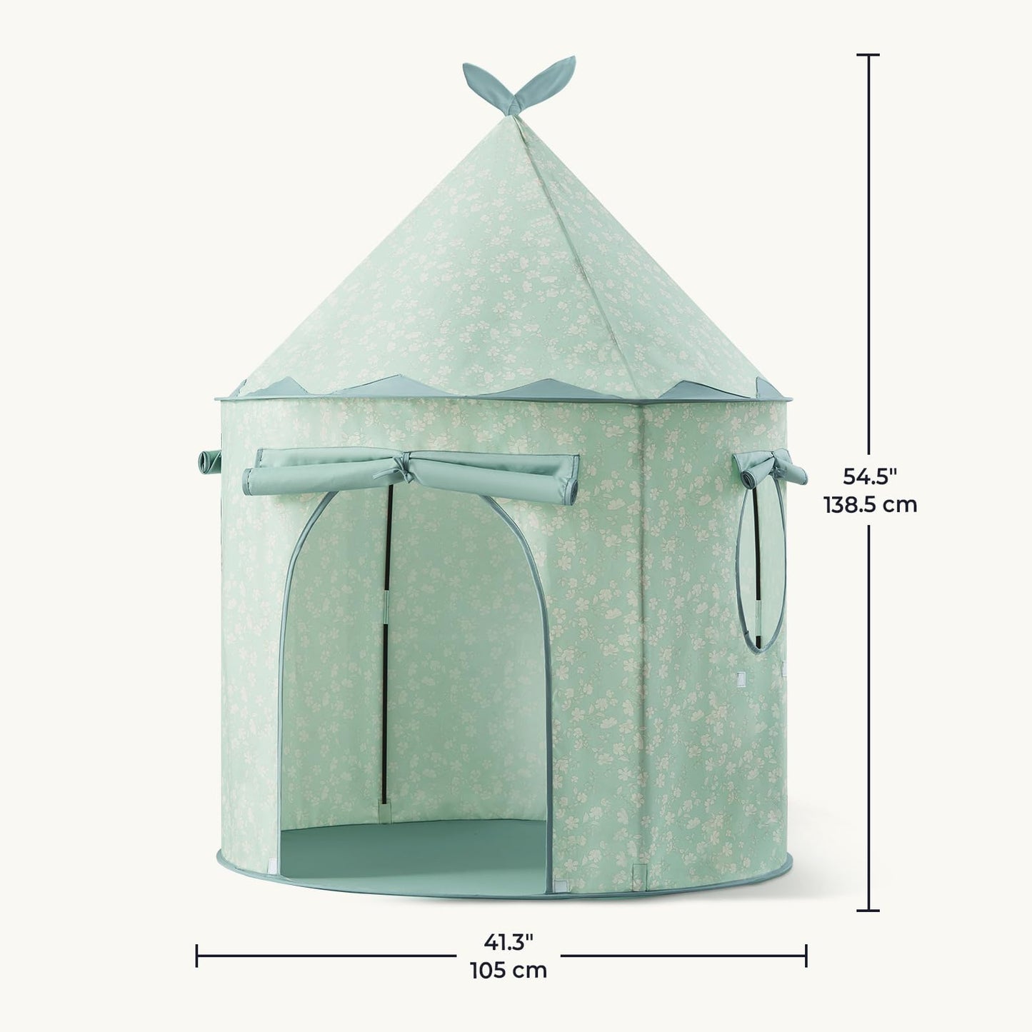 Tiny Land Kids Play Tent, Cute Green Pop Up Tent for Kids Indoor