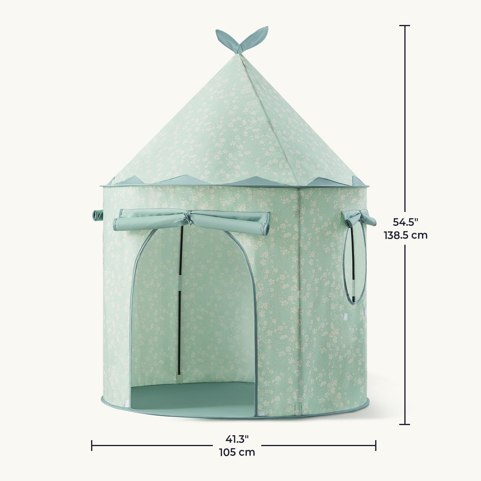 Tiny Land Kids Play Tent, Cute Green Pop Up Tent for Kids Indoor