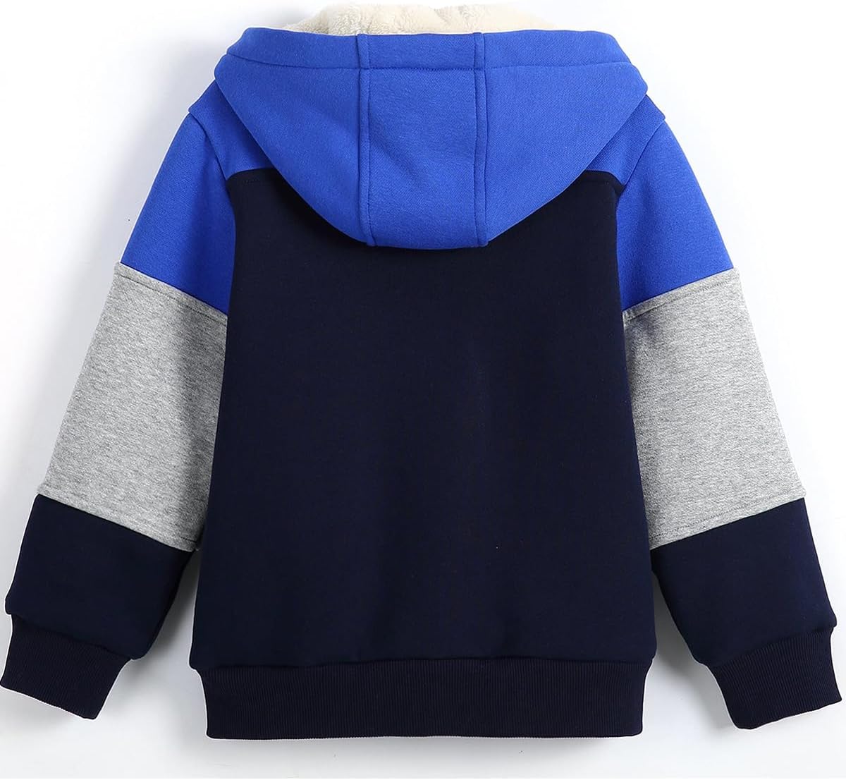 Bumeex Kids Boy's Girl's Sherpa Fleece Lined Jacket Spring Fall Winter Zip up Sweatshirt Hoodie