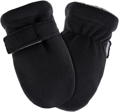 Zsedrut No Scratch Baby Mittens Toddler Infant Fleece Lined Gloves Winter Warm Mitten for Baby Boys