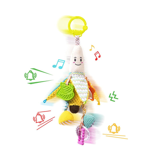 Jollybaby Stroller Rattle Toys for Car Seat Parm, Fruit Plush Hanging Infant Crib Bed Travel