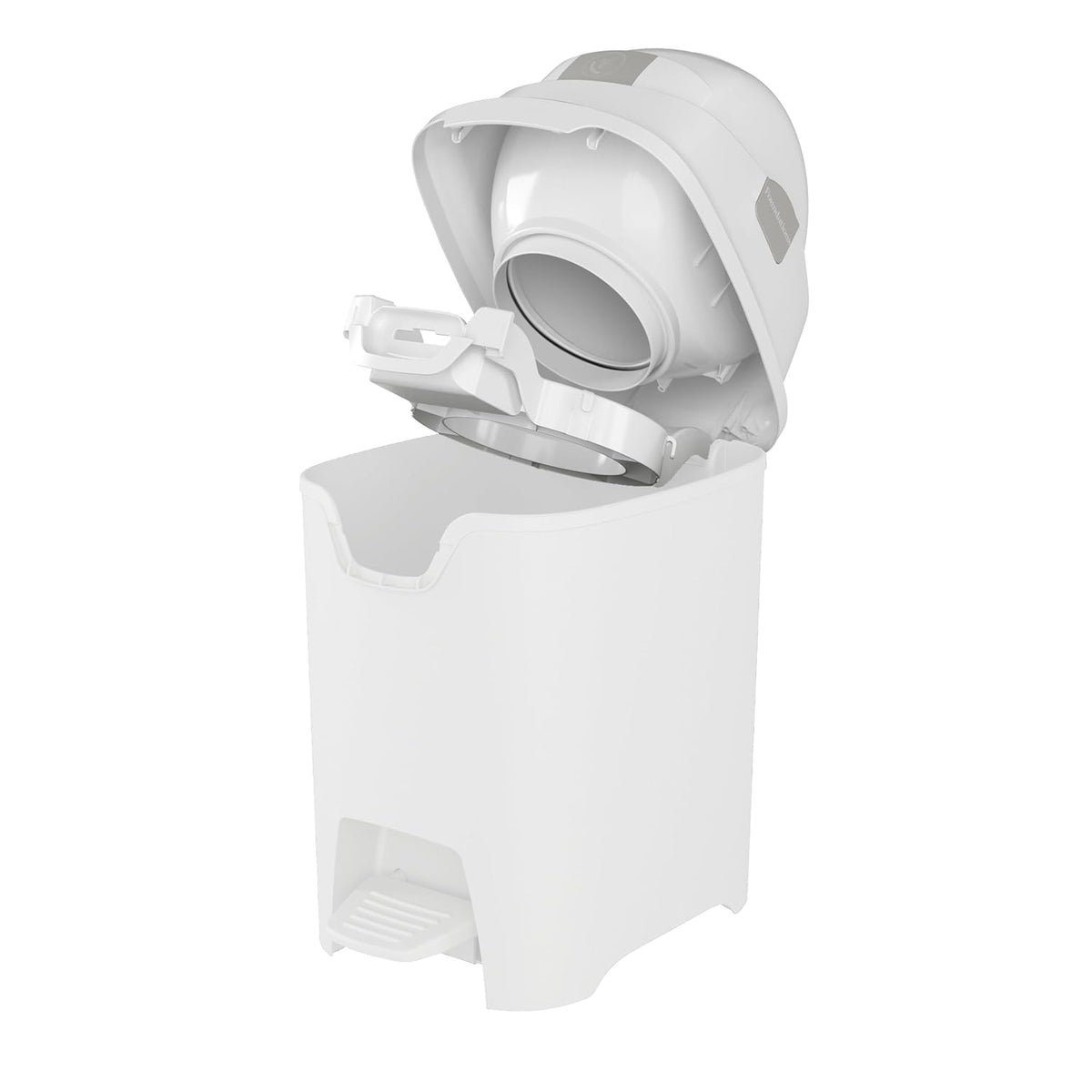Foundations Mini Hands-Free Diaper Pail with Airtight Lid - Durable & Odorless Diaper Disposal