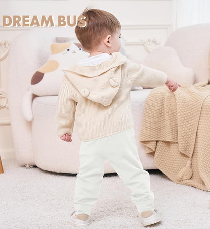 DREAM BUS Pack of 3 Toddler Jogger Pants with Pocket Toddler Boy Sweatpants Baby Boy Pants Infant