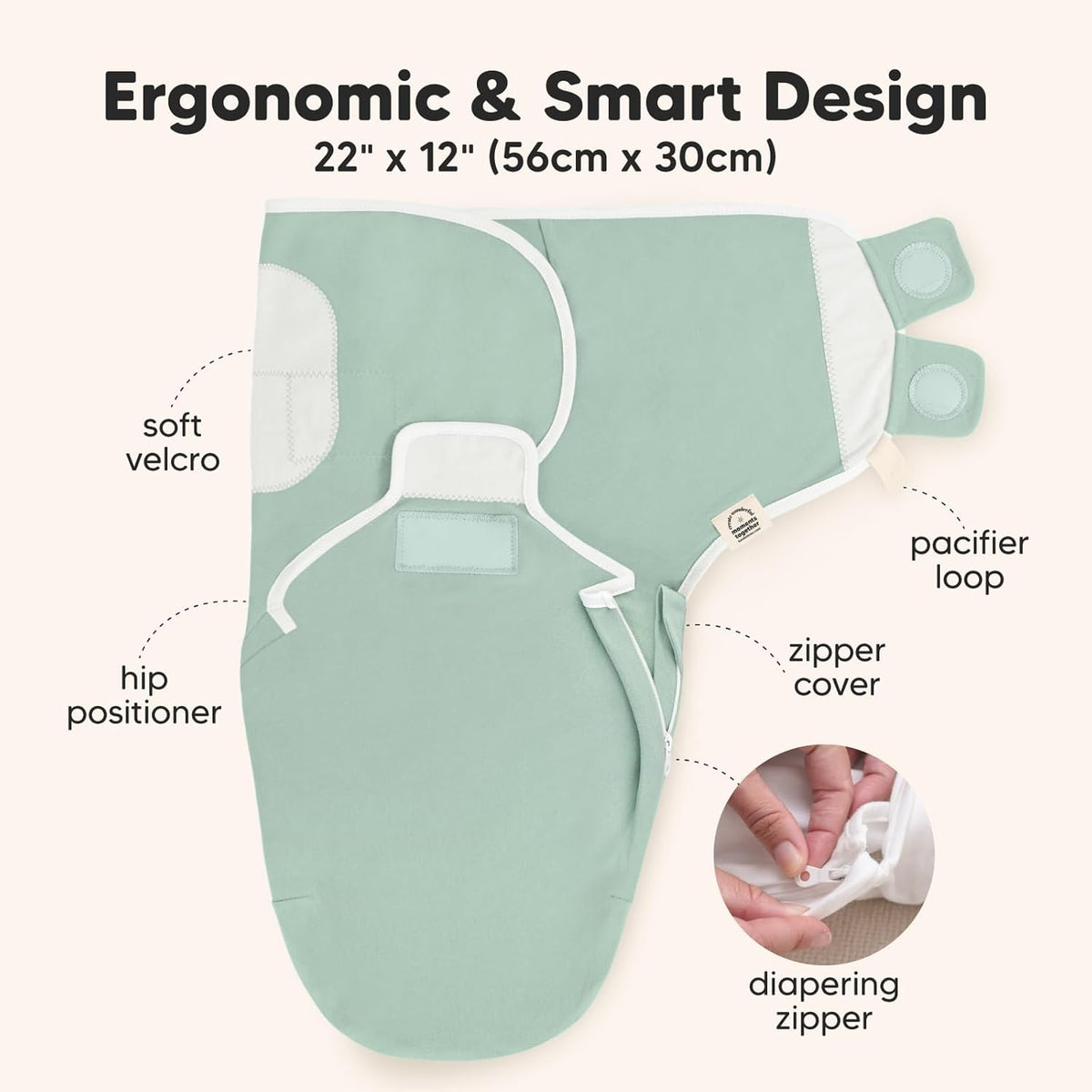 Baby Swaddle Sleep Sacks with Zipper - 3-Pack Swaddles for Newborns 0-3 Months, Infant, Baby Girls