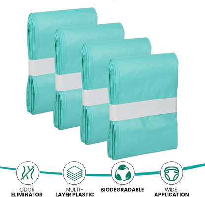 Adult Diaper Liner Refills, Compatible with Janibell Akord 280 Slim Model Pail, Odor-Seal
