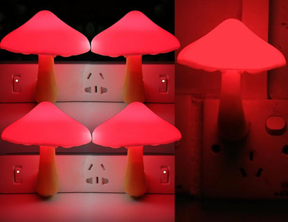 AUSAYE 5 Pack Sensor LED Night Lights Plug in Lamp Mushroom Light for Adults Kids NightLight