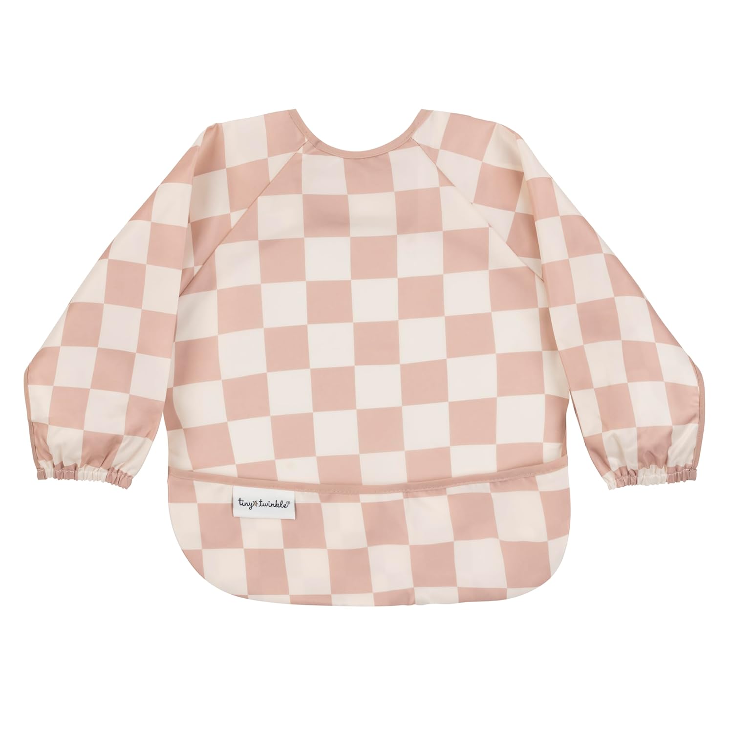 Tiny Twinkle Mess Proof Baby Bib,Waterproof Smock Baby Bib for Eating,Machine Washable Long Sleeve