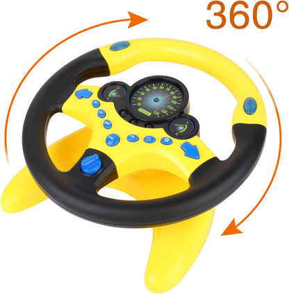Coherny Simulated Driving Controller Portable Simulated Driving Steering Wheel Copilot Toy