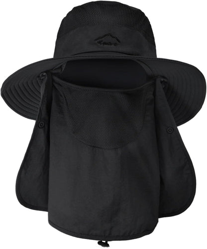 Sun Hats for Men Women Fishing Hat UPF 50+ Breathable Wide Brim Summer UV Protection Hat