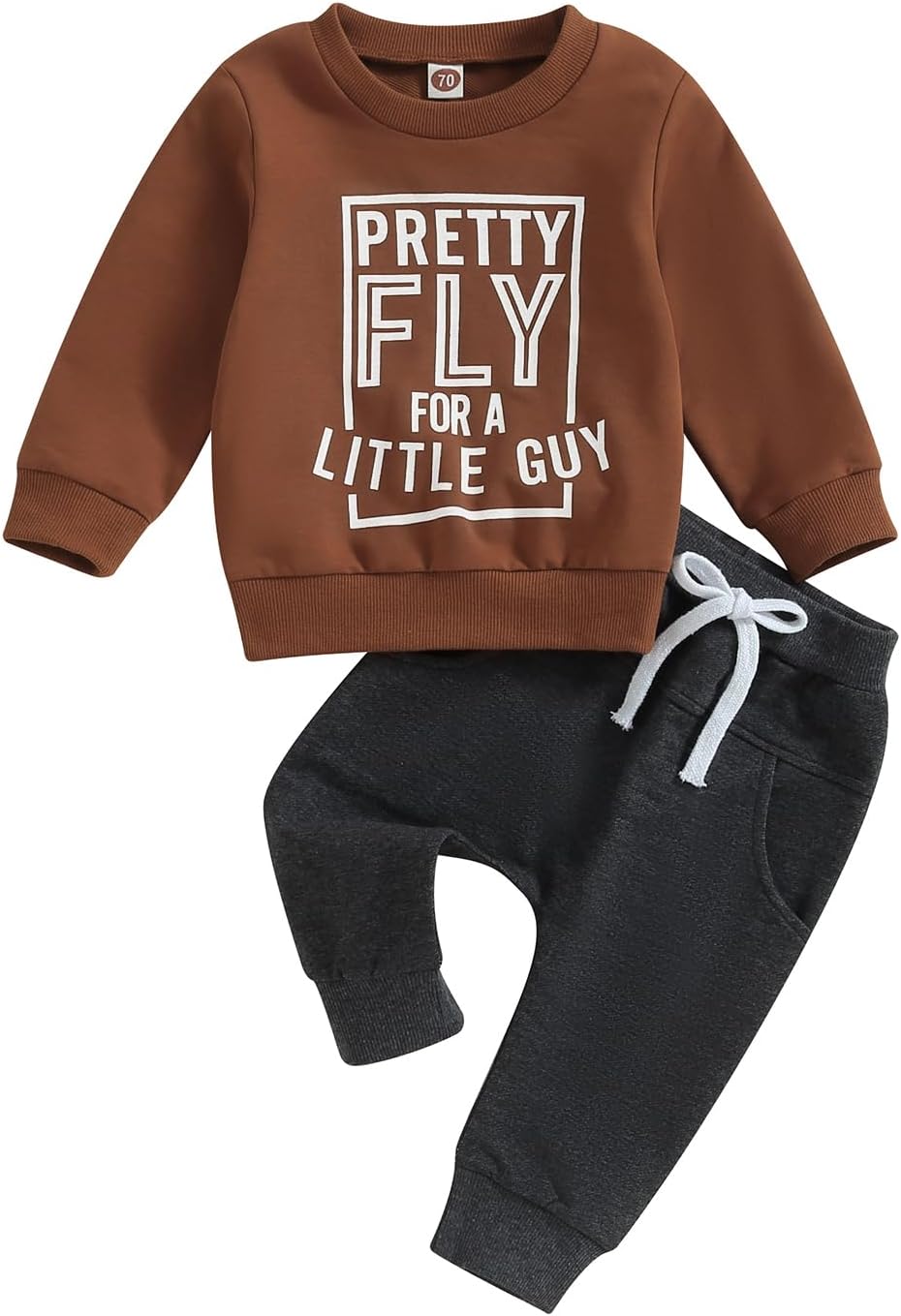 Baby Boy Clothes Fall 6 12 18 24 Months Football Long Sleeve Pullover Tops & Pant Sets Toddler