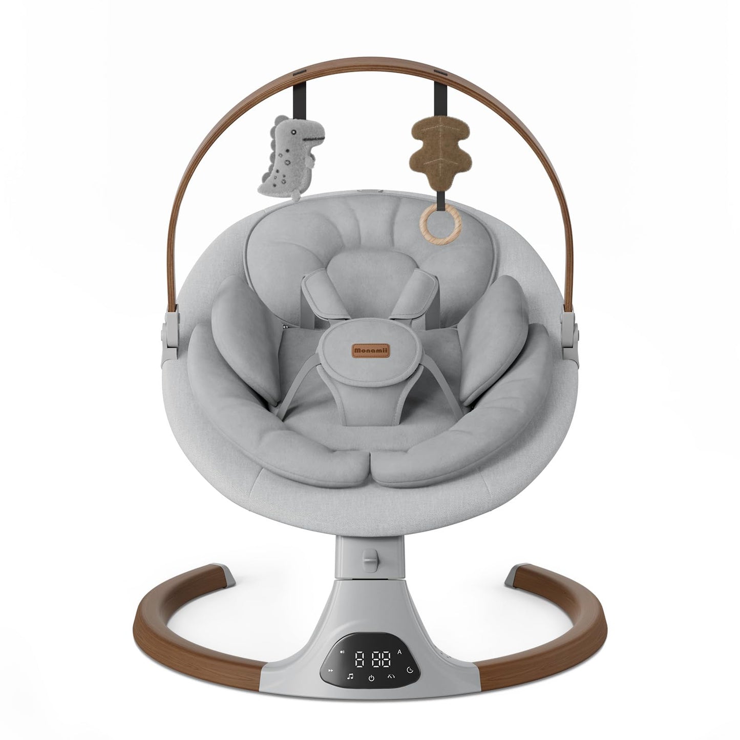 Monamii Baby Swings for Infants, Bluetooth Infant Swing with Music Speaker