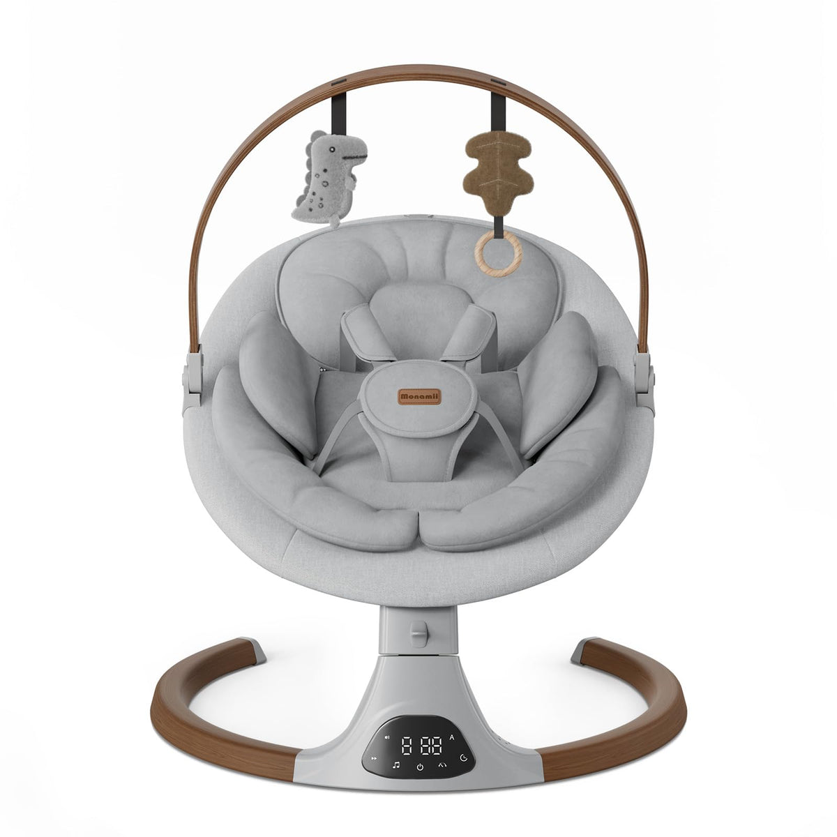 Monamii Baby Swings for Infants, Bluetooth Infant Swing with Music Speaker