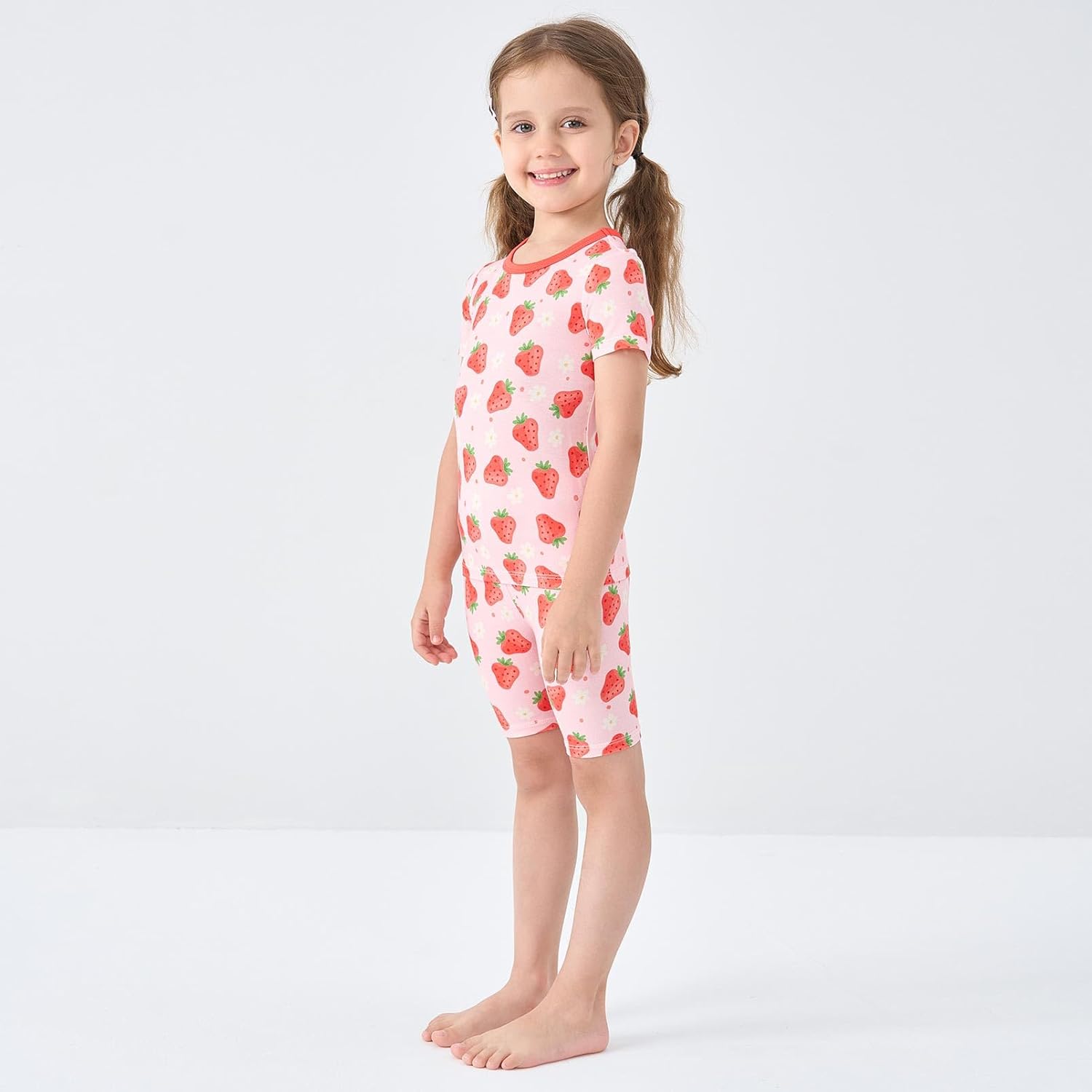 pureborn Baby Viscose From Bamboo Pajamas Set Pjs - Kids Toddler Girl Snug Fit Viscose Sleepwear