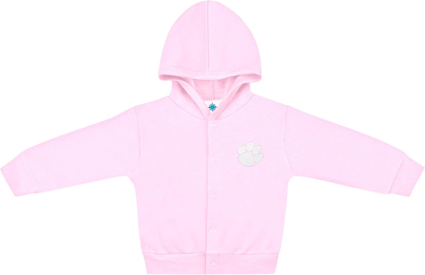 Creative Knitwear College Baby Snap Hooded Jacket - Team Logo, Multiple Colors, for Boys & Girls