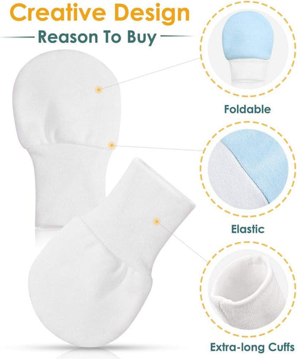 Newborn Baby Mittens Anti Scratch Baby Mittens No Scratch Mittens Baby Gloves for 0-6 Months Boys