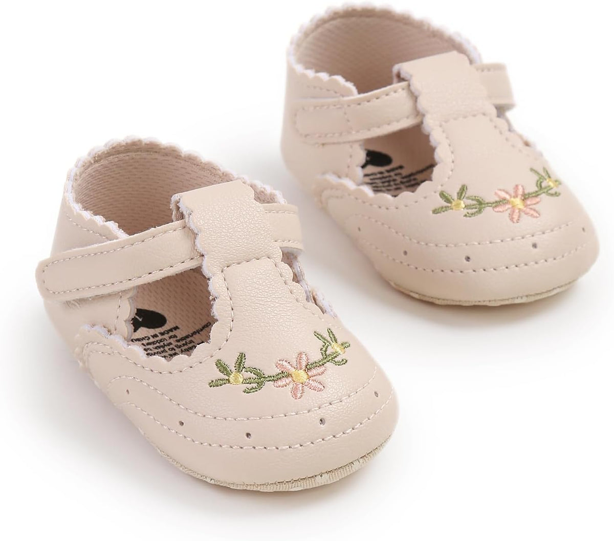 Baby Shoes Mary Jane Flats Non Slip Soft Sole Infant Toddler Sneakers First Walkers Party Christmas