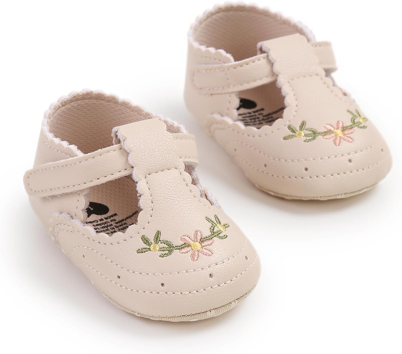 Baby Shoes Mary Jane Flats Non Slip Soft Sole Infant Toddler Sneakers First Walkers Party Christmas