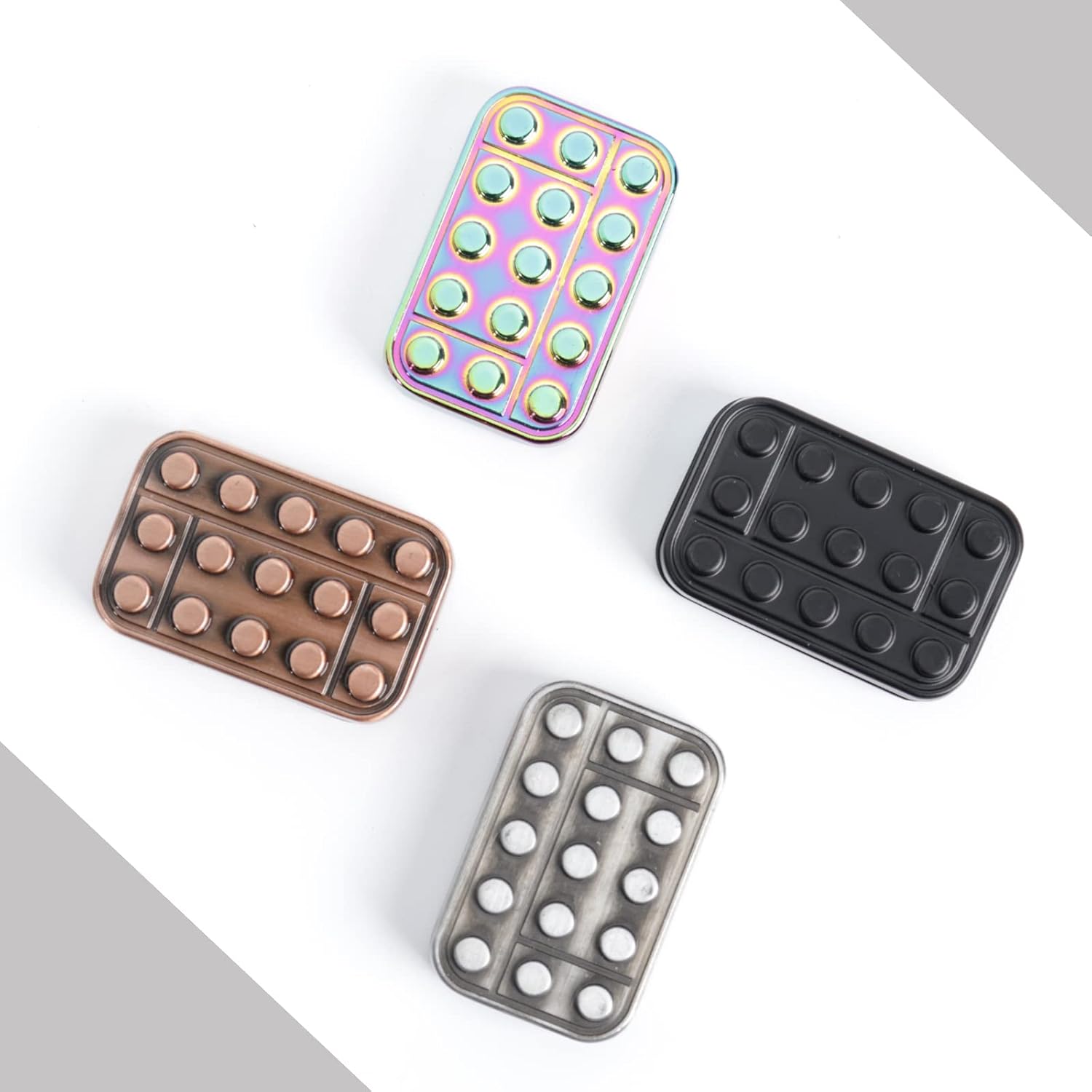 Fidget Toys Adults Metal Fidget Slider Magnetic EDC Haptic Fidget Toys for Adults - Multicolor