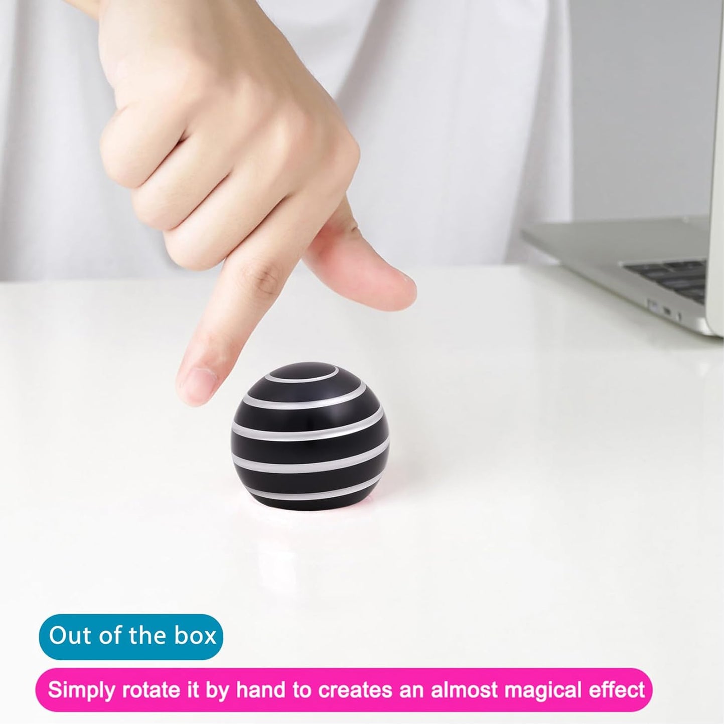Desk-Toys for Fidget Kinetic-Cool-Gadgets: Cool-Stuff for Kid Children Teen Adult, Optical-Illusion