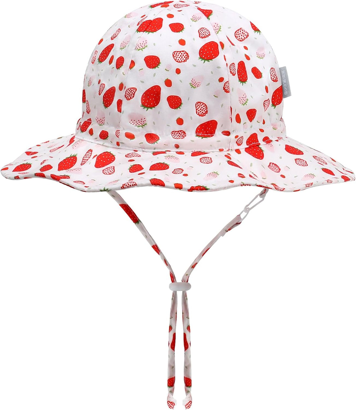 UPF 50+ Baby Bucket Hat - Wide Brim Sun Protection Beach Cap for Girls - Cute & Adjustable Toddler