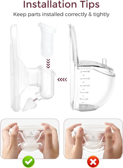 Momcozy Full Set Collector Cup Only Compatible with Momcozy Mobile Style | M6 NOT for Others.