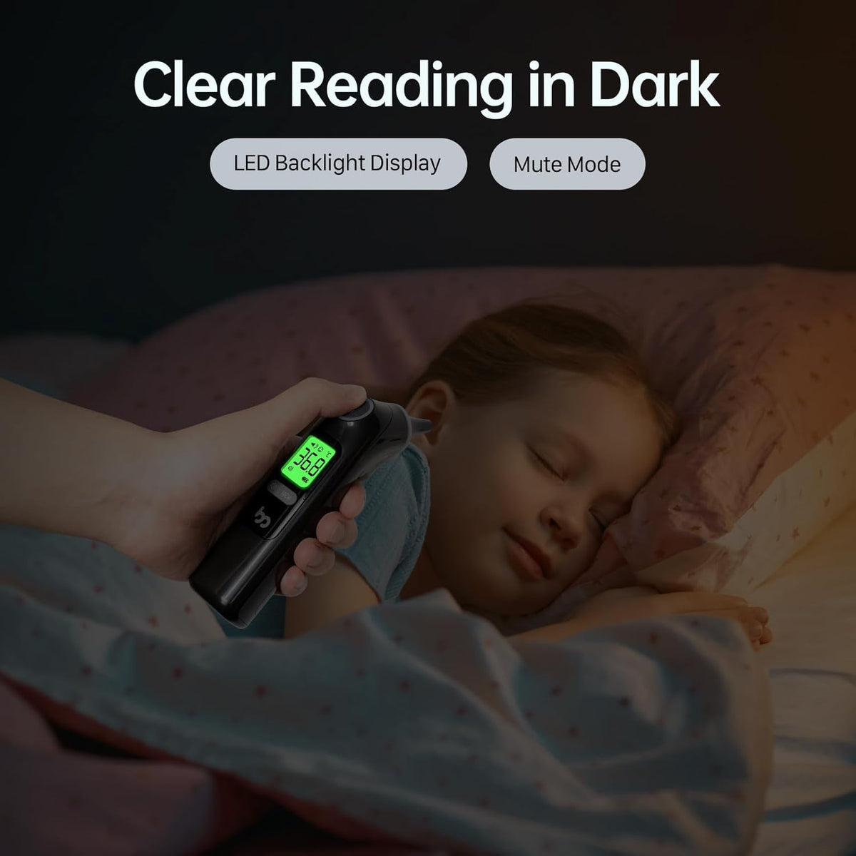 Ear Thermometer, Highly Accurate Ear Thermometer for Kids, Adults and Babies, 30 Memory Recall, 1s