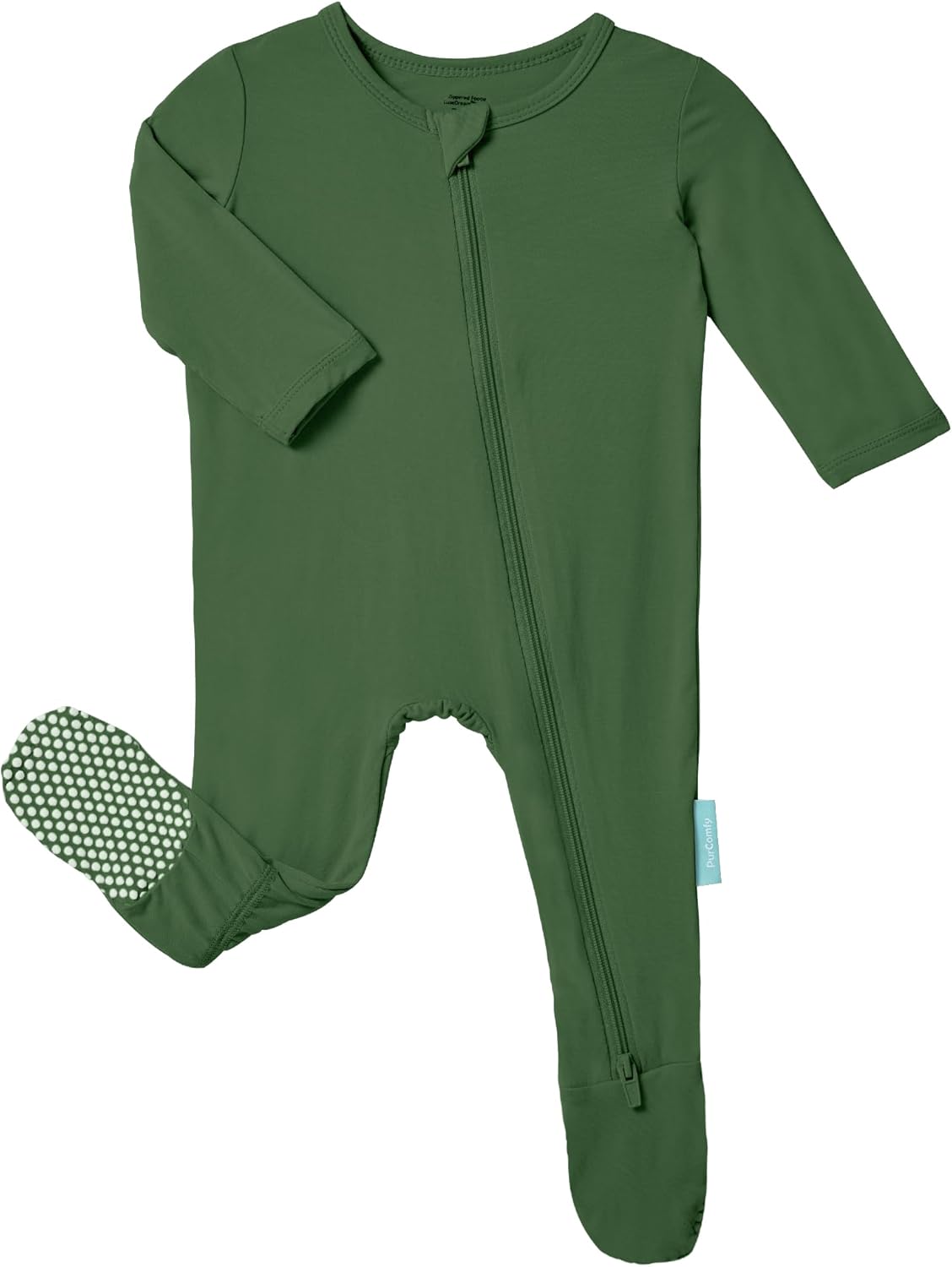 Baby Zipper Footie Pajamas, Supersoft Bamboo Rayon Baby Footed Pjs Boy Girl 0-3-6-9-18-24 Month