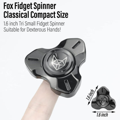 FREELOVE Metal Fidget Spinner, Stainless Steel Heavy, Long Spinning Toys, Cool Silent, Small Mini