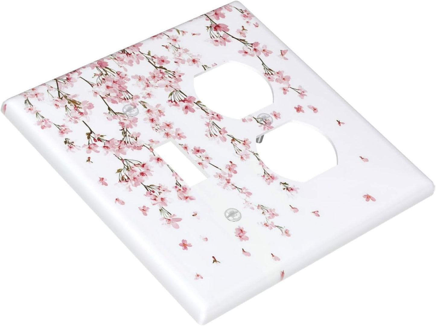 Wallplates Sakura Plant Floral Pink Flowers 1 Toggle 1 Duplex Switch Plate Electrical Gfci