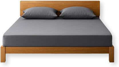 Grounding Sheets, Queen Size, 94% Organic Cotton, 6% Conductive Silver, Fitted, 60"x80"x15", Gray