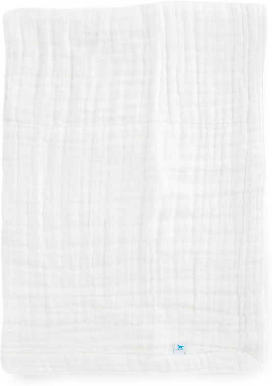 Little Unicorn Newborn Receiving Quilt | Ultra- Soft, Multi-Layered Muslin Fabric | Gift for