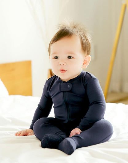 VAENAIT BABY Infant Toddler Boys Girls Footed One-Piece Sleep and Play Premium Modal Pajamas 1-2