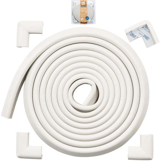 Roving Cove HeftyFit Edge Corner Protector Baby Proofing (Large 15ft Edge 4 Corners), Heavy-Duty