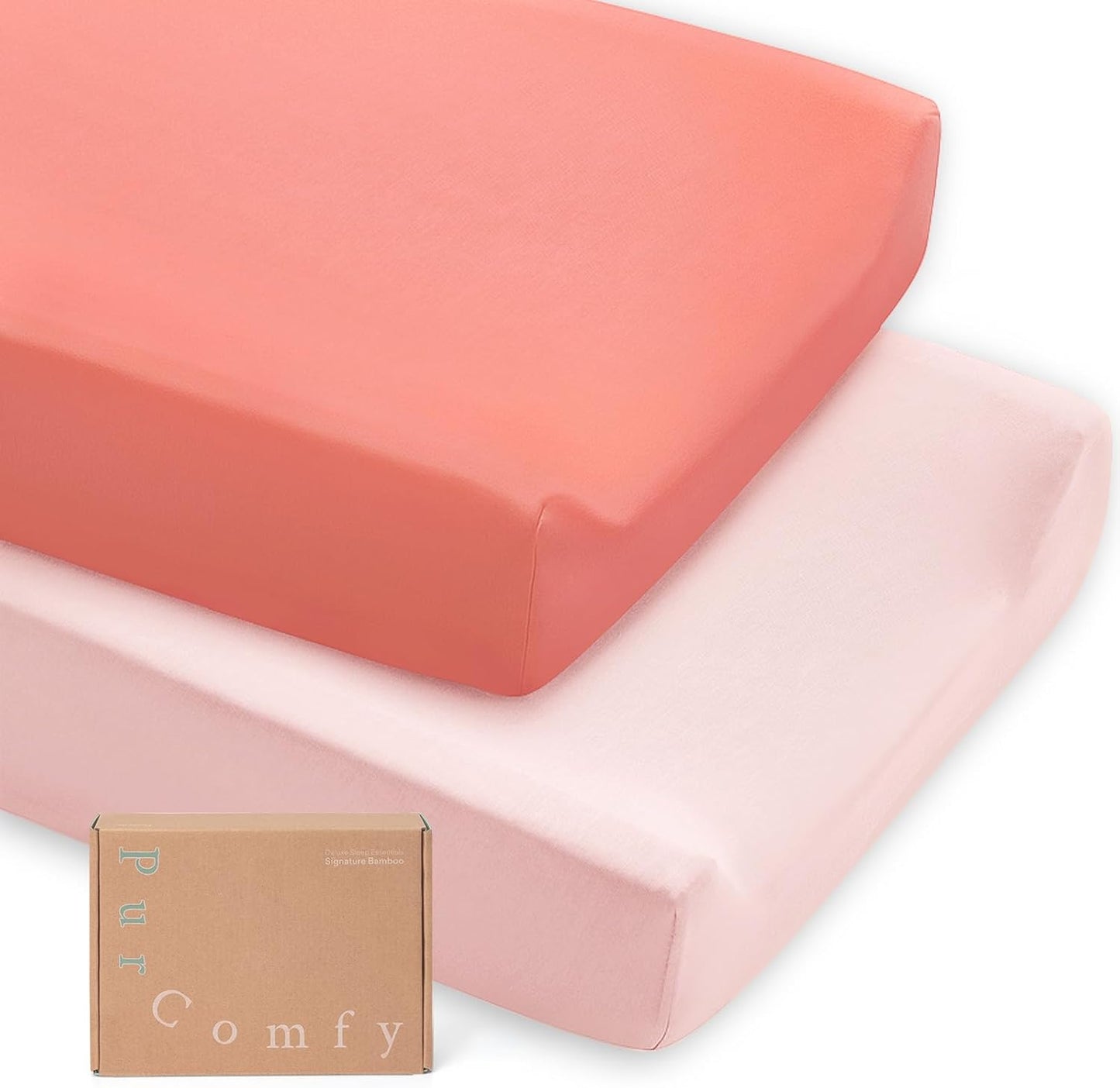 Supersoft Diaper Changing Pad Covers, 2-Pack Premium Bamboo Viscose Change Table Pad Covers for