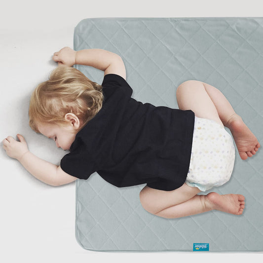 Waterproof Crib Mattress Protector 27" x 38", Non-Slip & Sturdy Mattress Pad Mat, 4 Layers