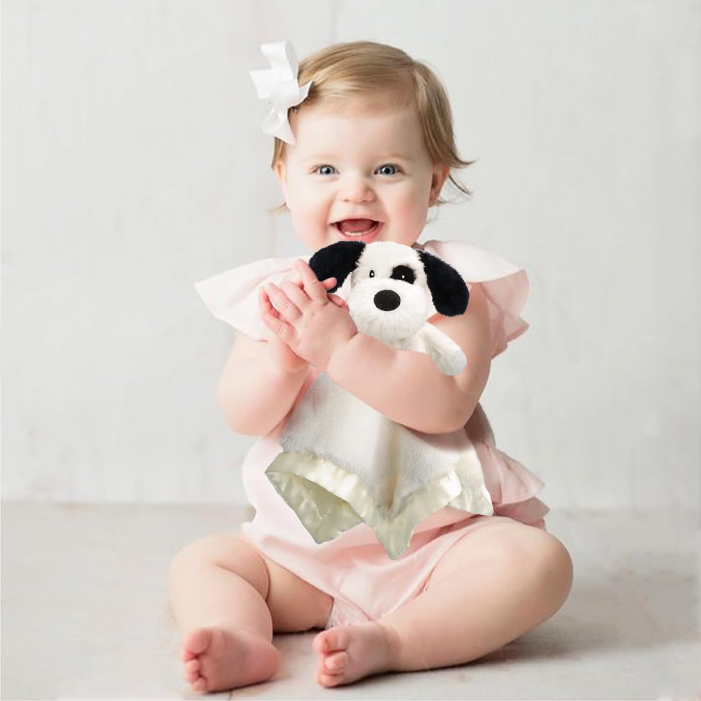 Puppy Baby Security Blanket for Toddler Infant Newborn Boys and Girls Soft Lovey Plush Fabric and