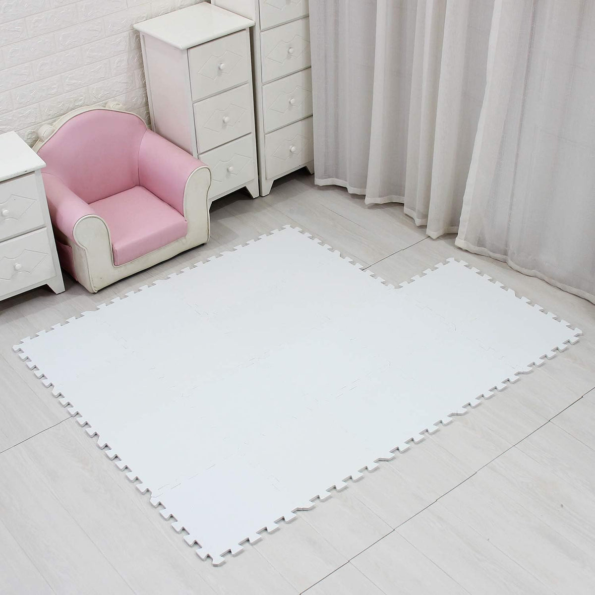 MQIAOHAM® 18 Pieces Puzzle Play Mats, Soft Baby Play Mat, Kids Interlocking Foam Floor Tiles