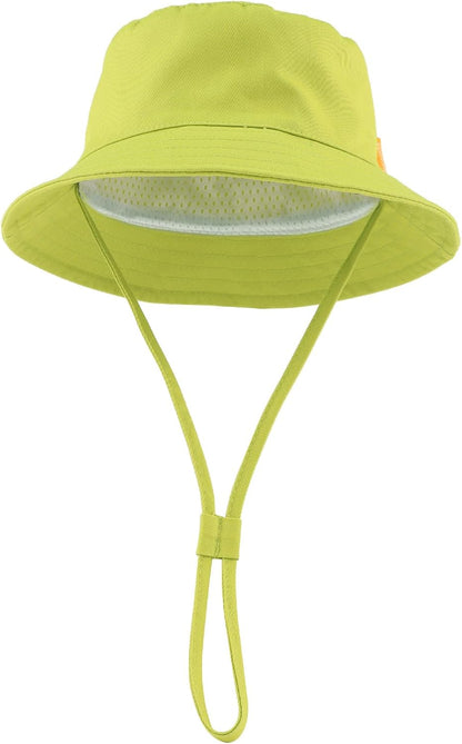 JANGANNSA Cotton Baby Sun Hat Infant Toddler Boys Girls Bucket Hats Summer Sun Protection Kids